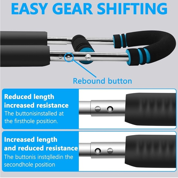 Adjustable Chest & Arm Trainer 66-110lb Portable Upper Body Equipment NEW - Picture 4 of 8